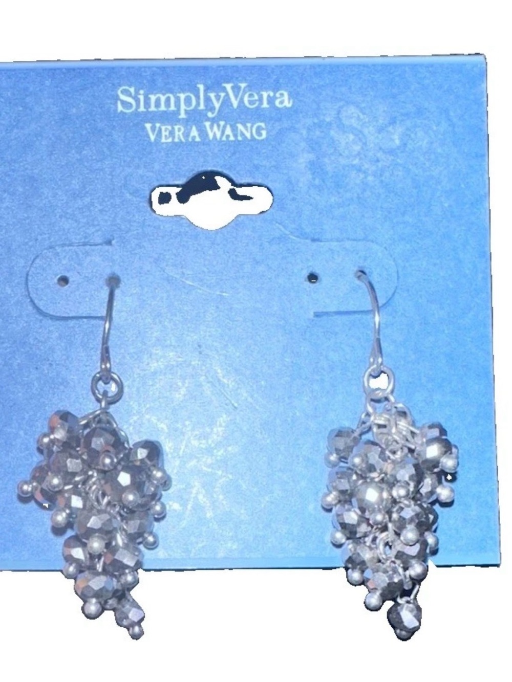 Simply Vera Vera Wang Silver Cluster Dangle Earrings